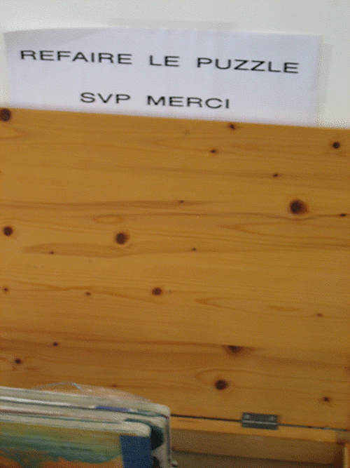 Puzzle, refaire le.